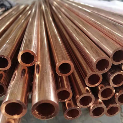 صلابة 3.5-4.0 أنابيب النحاس المستقيمة ASTM B280 غير شفافة