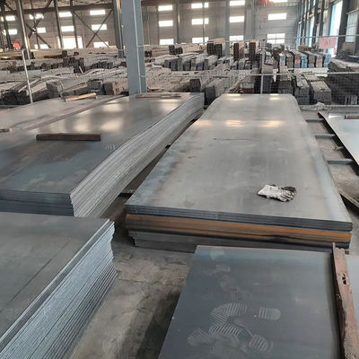 Astm A36 A572 أوراق فولاذ الكربون الخفيفة Ms صفيحة فولاذ الكربون المطاط الساخن