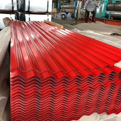صفيحة الفولاذ المغلفة مسبقة الطلاء صفيحة السقف الملونة 0.3mm-2mm